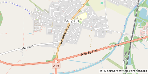 Map of Selby, North Yorkshire