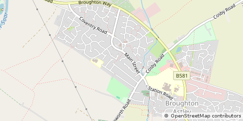 Map of Leicester, Leicestershire