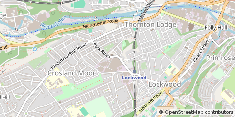 Map of Huddersfield