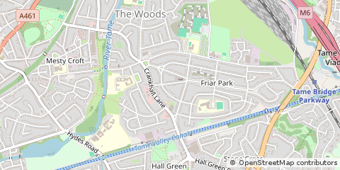 Map of Wednesbury
