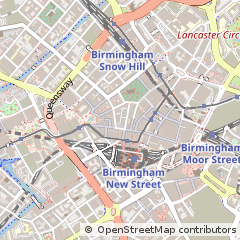 Map of Birmingham, West Midlands
