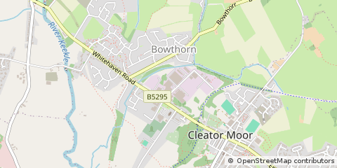 Map of Cleator Moor, Cumbria