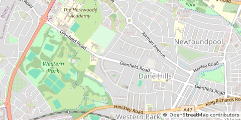 Map of Leicester
