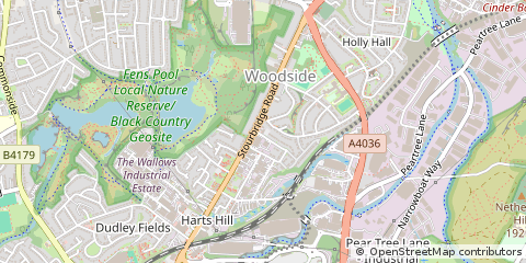 Map of Brierley Hill, West Midlands