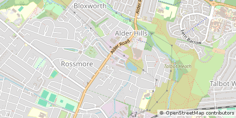 Map of Poole, Dorset