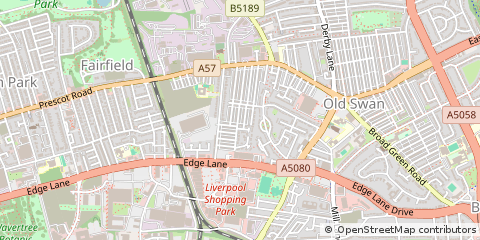 Map of Liverpool, Merseyside