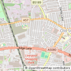 Map of Liverpool, Merseyside