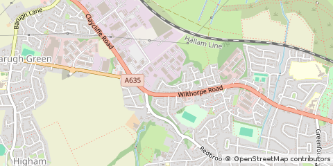Map of Barnsley