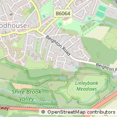 Map of Sheffield, South Yorkshire