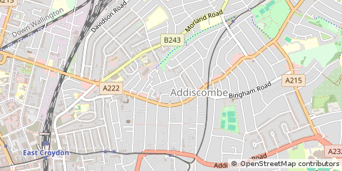 Map of Croydon