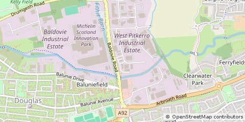 Map of Broughty Ferry, Dundee