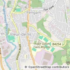 Map of Blackwood, Bridgend