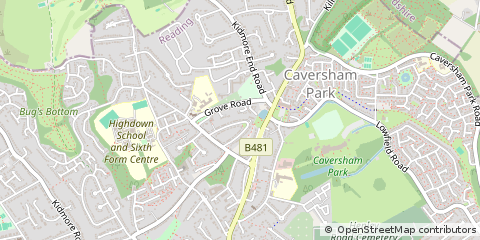 Map of Reading, Berkshire