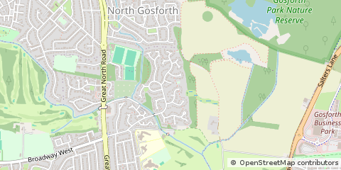 Map of Newcastle Upon Tyne, Tyne & Wear