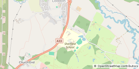 Map of Hook, Hampshire