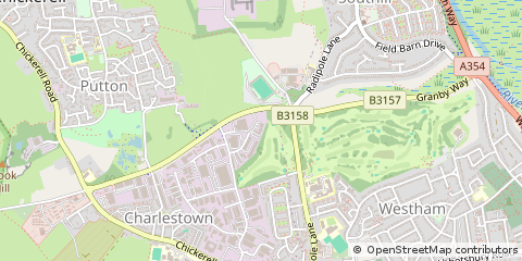 Map of Weymouth, Select