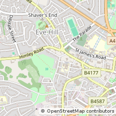Map of Dudley, West Midlands