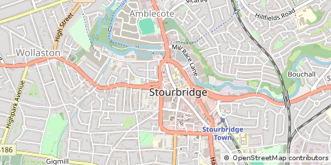 Map of Stourbridge, West Midlands, West Midlands