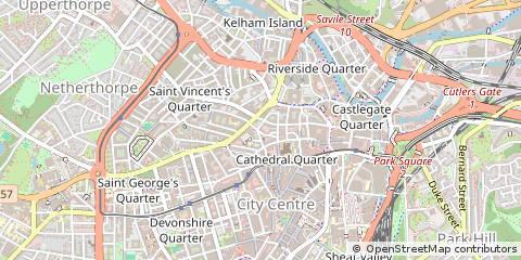 Map of Sheffield