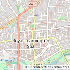 Map of Leamington SPA, Warwickshire