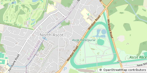 Map of Ascot, Berks
