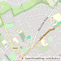 Map of Marlow, Buckinghamshire