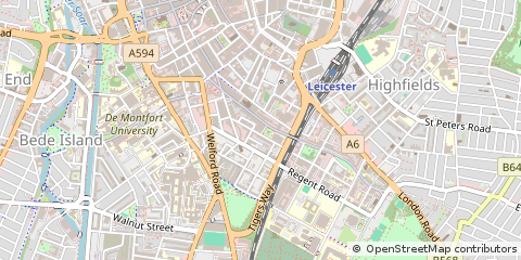 Map of Leicester