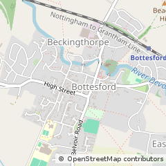 Map of Bottesford, Nottinghamshire