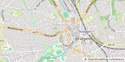 Map of Bridgend