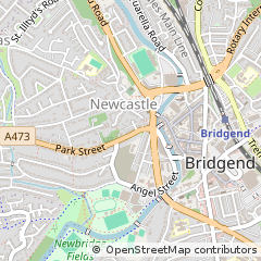 Map of Bridgend