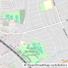 Map of Harrow, Middlesex