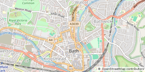 Map of Bath, Avon