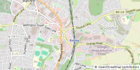 Map of West Yorkshire