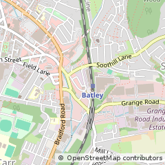 Map of West Yorkshire