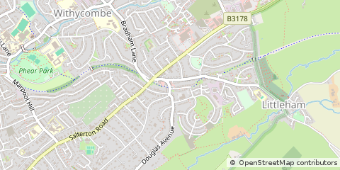 Map of Exmouth, Devon
