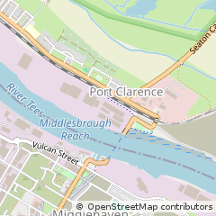 Map of Clarence Road, Middlesbrough