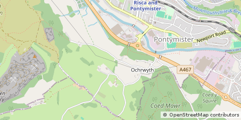 Map of Newport, Gwent