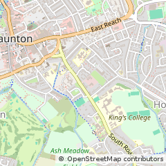 Map of Taunton, Somerset