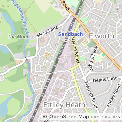 Map of Sandbach, Cheshire