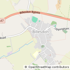 Map of Billesdon, Leics