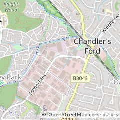 Map of Eastleigh, Hampshire