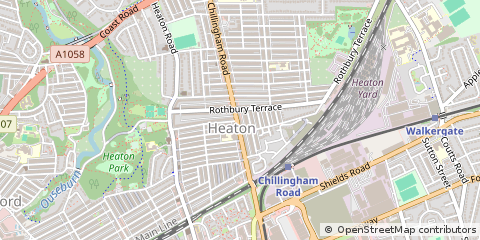 Map of Newcastle Upon Tyne
