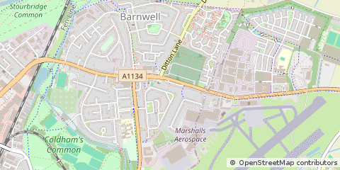 Map of Cambridge, Cambridgeshire