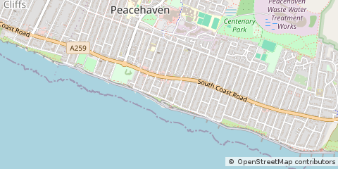 Map of Peacehaven