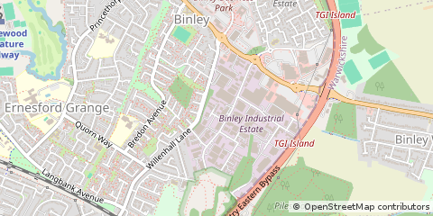 Map of Coventry, Warwickshire