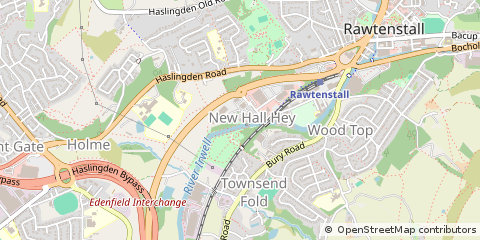 Map of Rossendale, Lancashire