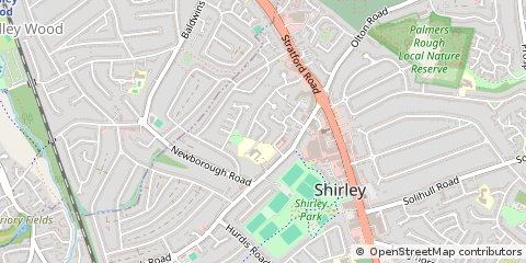 Map of Solihull
