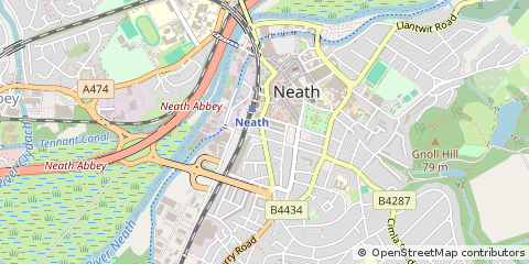 Map of Neath