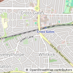 Map of Leeds, Yorkshire