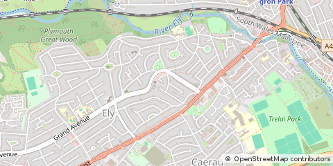 Map of Cardiff